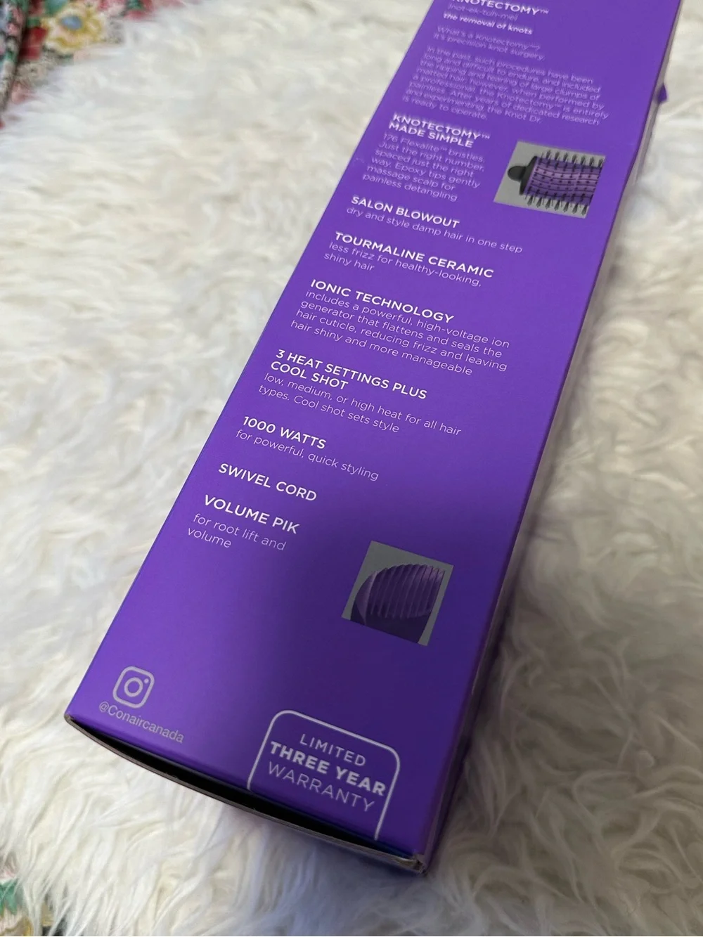 The Knot Dr. for Conair Detangling Hot Air Brush Wet/Dry Styler - Picture 4 of 7